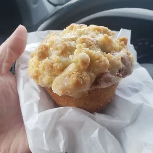 Blueberry crumble muffin