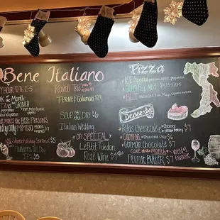 the menu