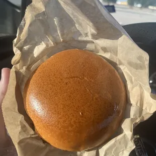 The burger was impeccable