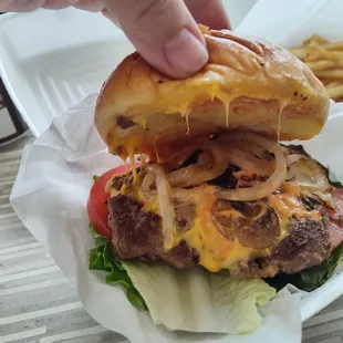 Very few mushrooms on my mushroom burger :(