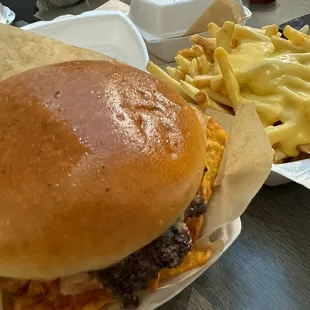 The nacho man burger