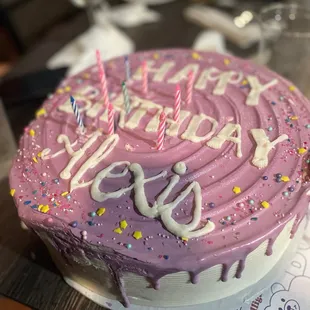 a birthday cake