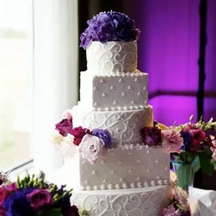 Our wedding cake was beautiful &amp; the most delicious cake I&apos;ve ever had