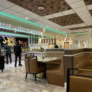 a man in a restaurant