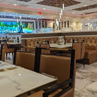 interior, sushi and sashimi