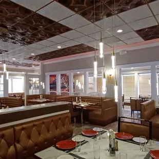 the interior of a restaurant