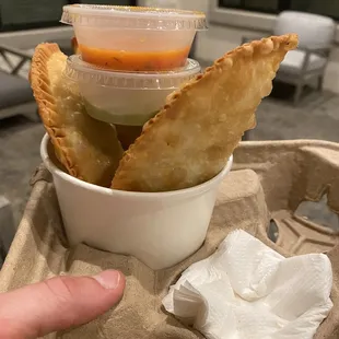 Beef Pastel. These come as an order of three and are quite filling!