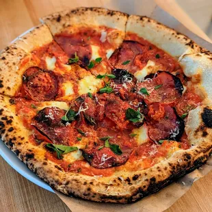 Spicy Sopresatta Pizza | Instagram: @telephonesmoothie