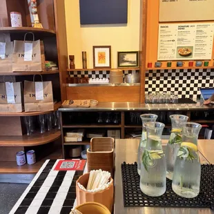 interior, sushi and sashimi