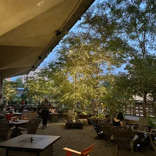 Super cute back area that's more quiet