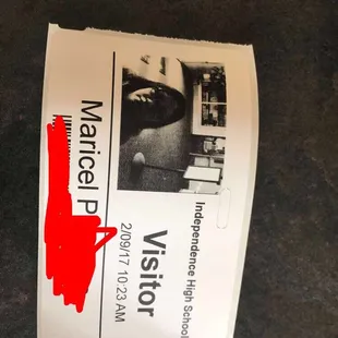 Wow... electronic check-in at Independence HS