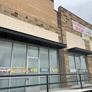 the front of the store