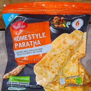 Nice selection of frozen Naan, Rotis and Parathas... yummy stuff!