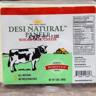 Nice selection of frozen Paneer... so much easier than making from scratch
