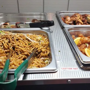 a variety of food items