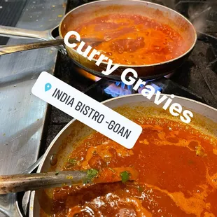 Handcrafted curry gravies made from scratch per order
