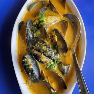 Curried Mussels