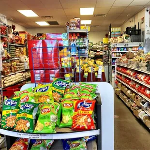 a variety of snacks and snacks