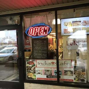 Front of the store - little window sunlight