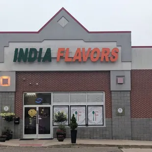 the front of the restaurant