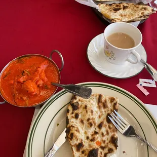 Chicken Tikka Masala and Naan Bread