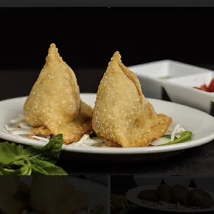 a variety of food items on a plate