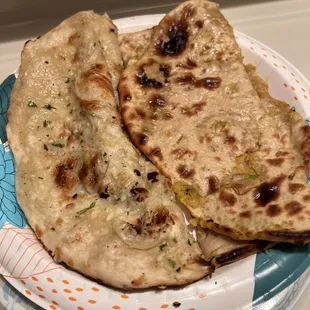 Garlic naan and i don't remember...