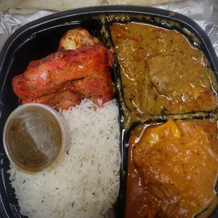 Lamb and Chicken Thali at India Garden