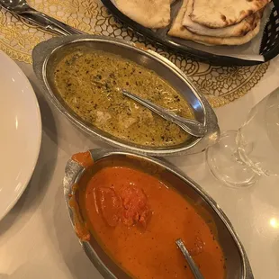 a variety of indian food