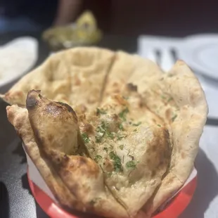 Garlic Naan and regular naan