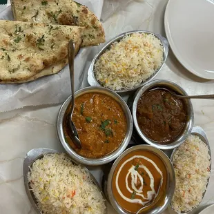 Chicken Tikka Masala Butter Chicken Garlic Naan Goat Vindaloo Paneer Kulcha