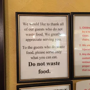 I guess the message is somewhat clear - do not waste food ;)