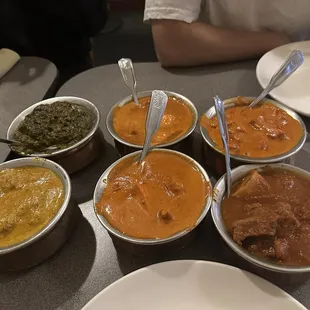 Assortment of curries!