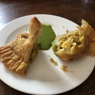 Chicken Samosa Inside