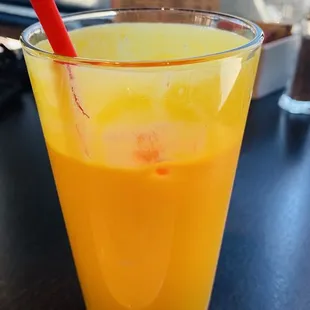 Nice thick mango lassi!