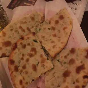 Onion kulcha!!! So good! Get a side of the tikka masala sauce for dipping this bread! Heaven!