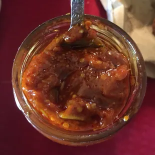 a spoon full of food