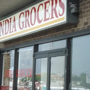 the front of the store