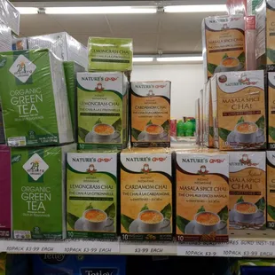 a variety of teas