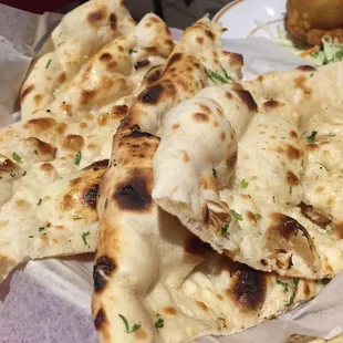 Garlic naan $1.99 for one order