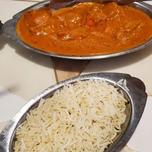Butter Chicken and Rice