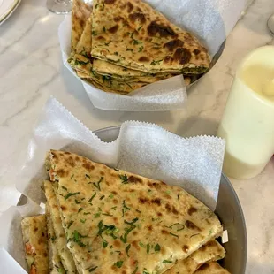 House special bread and Aloo Pratha