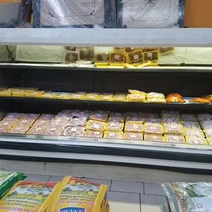 a display of food items in a grocery store