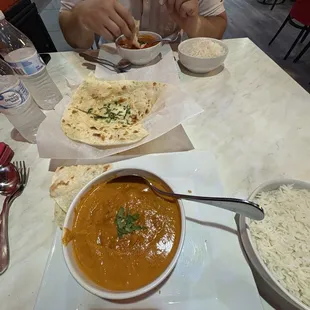 Malia kofta and BUTTER CHICKEN