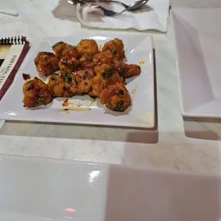 Fried Cauliflower in Manchurian sauce