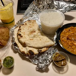 a variety of food items