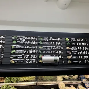 Veggie Pricing