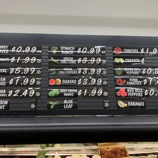 Veggie Pricing