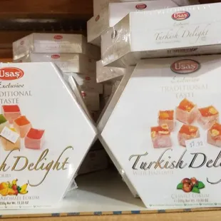 a display of turkish delights