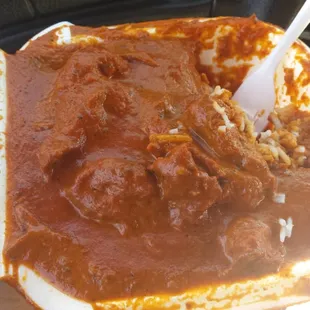 Chx tikka masala. Five dollars. Wetter than my sheets when I woke up this morning.